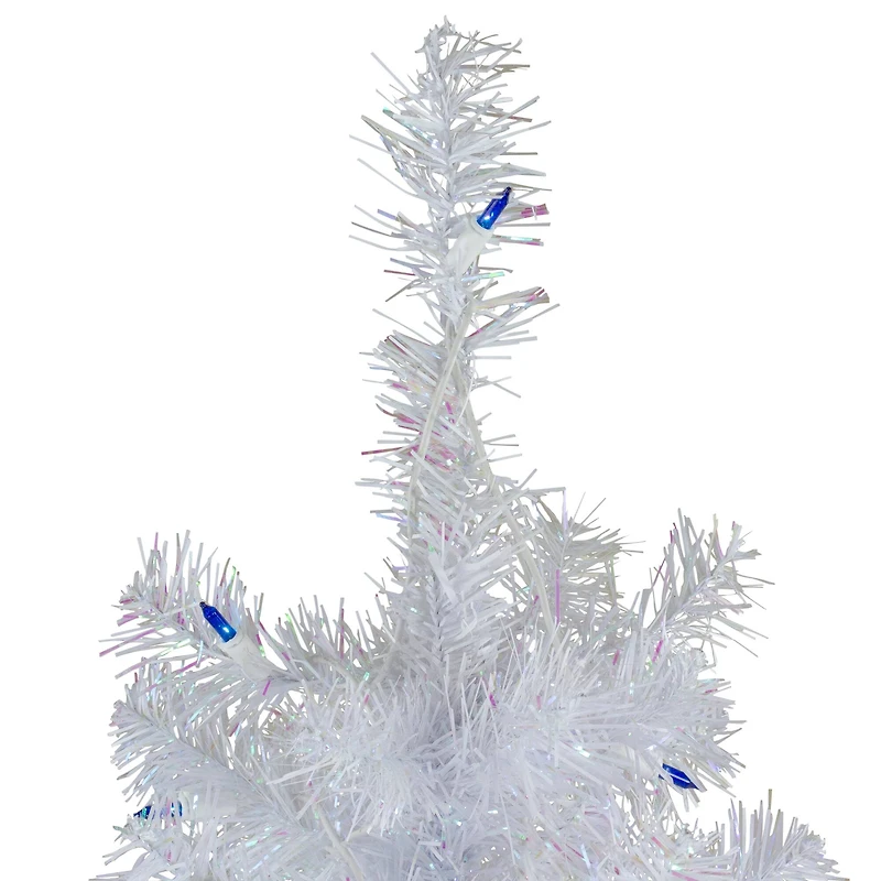 3ft. Pre-Lit White Pine Artificial Christmas Tree, Blue Lights