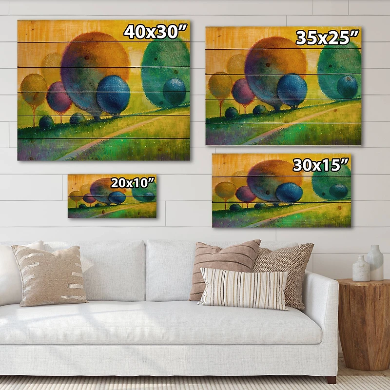 Designart - Colourful Ornamental Trees III