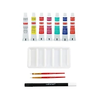 7" x 9" Floral Glove & Tea Oval Canvas Painting Kit by Craft Smart®