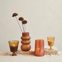 Hello Honey® 7.5" Brown Glass Votive Holder