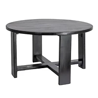 Hello Honey® Elegant Acacia Trestle Round Coffee Table