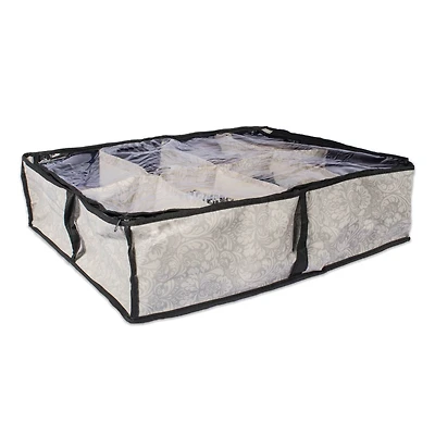 DII® 23" Damask 8-Shoe Pair Soft Storage Bag