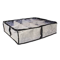 DII® 23" Damask 8-Shoe Pair Soft Storage Bag