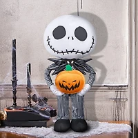 18" Stylized Jack Skellington Halloween Greeter with Jack-o'-Lantern