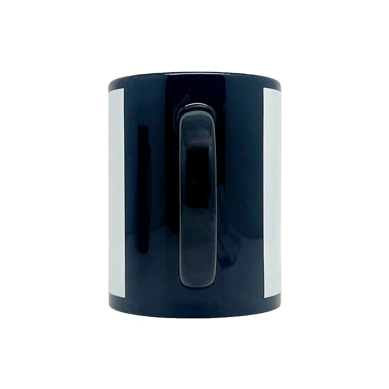 15oz. Black with White Patch Sublimation Mug by Make Market®