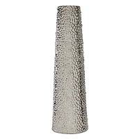 Silver Ceramic Glam Vase, 26" x 7" x 7"