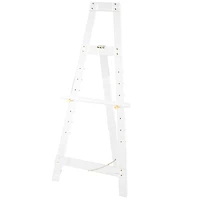 57" Clear Acrylic Plastic Adjustable 7-Tier Display Easel with Gold Metal Hardware & Chain Support
