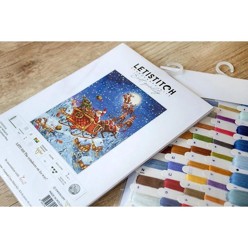 Letistitch The Reindeers On Their Way! Counted Cross Stitch Kit