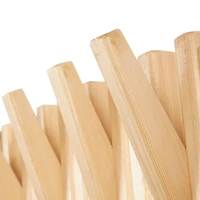 Brown Wooden Stick 7 Hanger Wall Hook