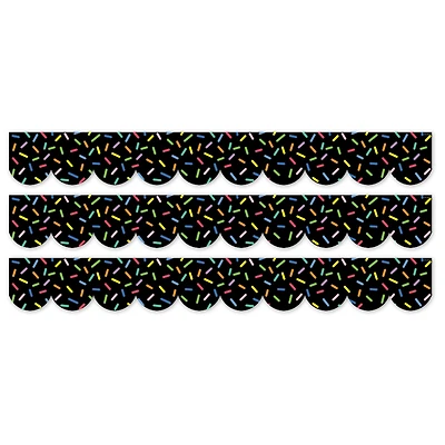Creative Teaching Press® Core Décor Sprinkles on Black EZ Border, 48ft. Per Pack, 3 packs