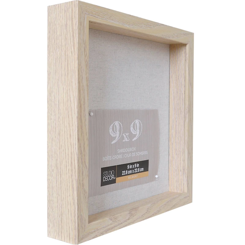 8 Pack: Blonde 9" x 9" Belmont Shadow Box by Studio Décor®