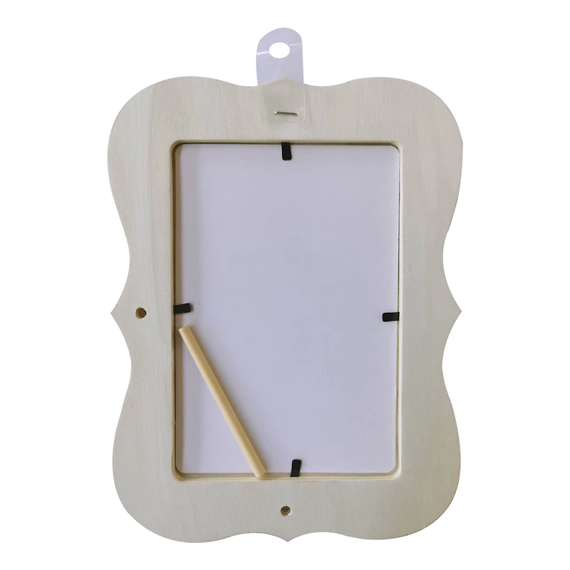 24 Pack: 4" x 6" Ready-To-Finish Scalloped Edges Wood Frame by Make Market®