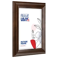Frame USA Verona Narrow Mocha Single Image Picture Frame with Mat