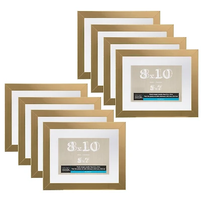 8 Pack: Gold 8" x 10" Float Frame, Belmont by Studio Décor®