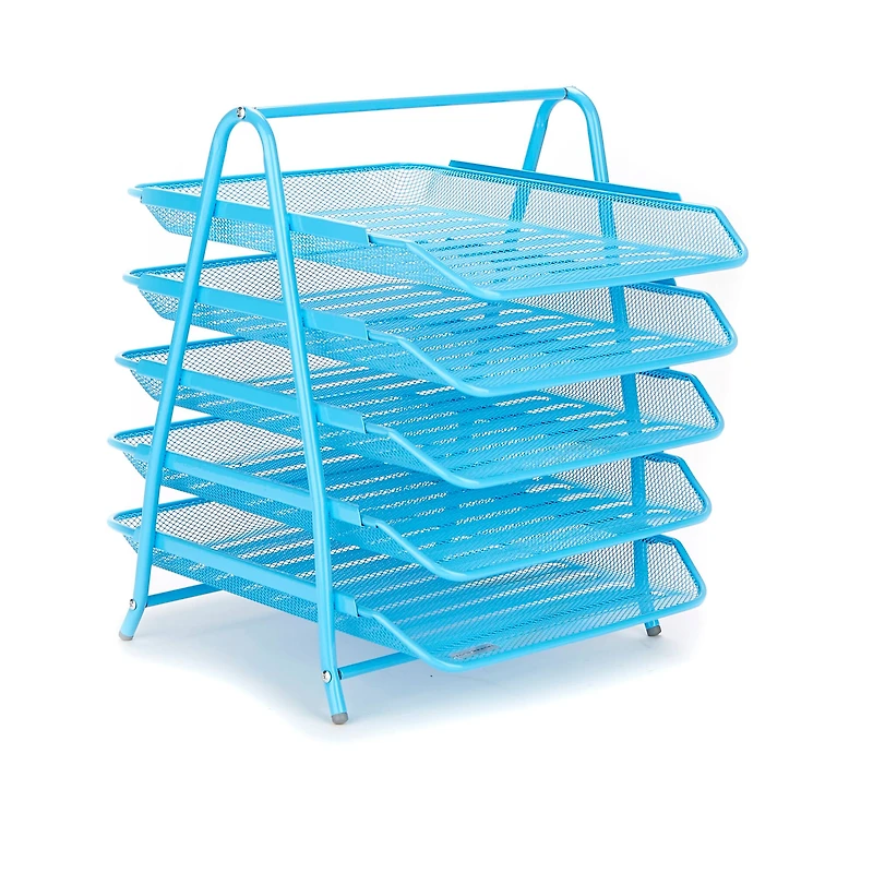 Mind Reader Desk Organizer with 5 Sliding Trays