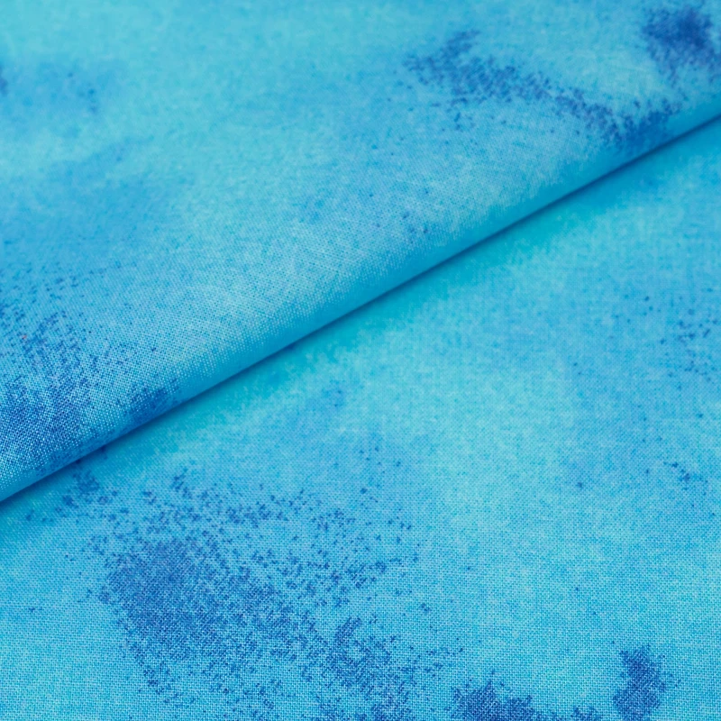 SINGER Christmas Tone-on-Tone Sky Blue Cotton Fabric