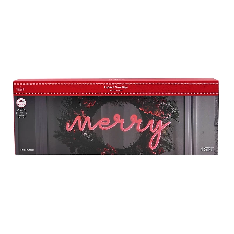20" Merry Lighted LED Neon Sign by Ashland®