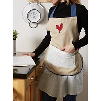 DII® Red Rooster Ruffle Apron