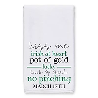 Irish St Patricks Saying Tea Towel Set of 2