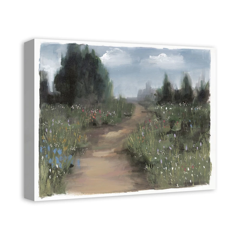 Soft Floral Pathway 16" x 20" Canvas Wall Art