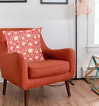 Hello Honey® Red Ivy Print Pillow Cover