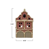 Hello Honey® 7.75" Pink & White Stoneware House
