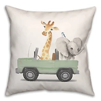 Cruisin Animals 18" x 18" Throw Pillow