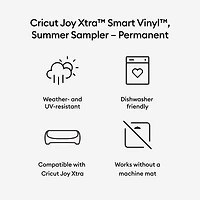 Cricut Joy Xtra™ Permanent Smart Vinyl™ Summer Sampler