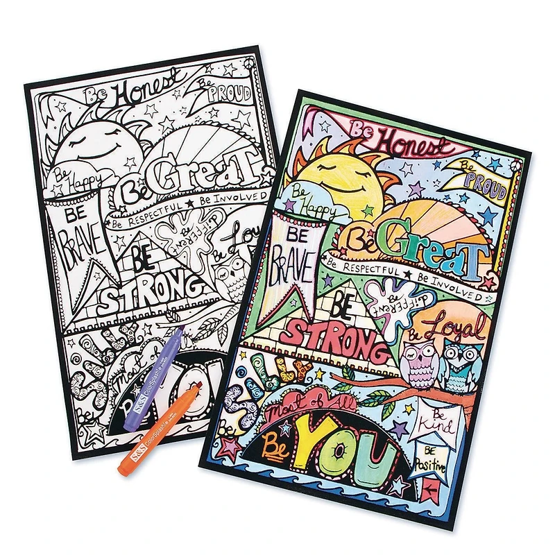 S&S® Worldwide Be You Velvet Art Poster, 24ct.