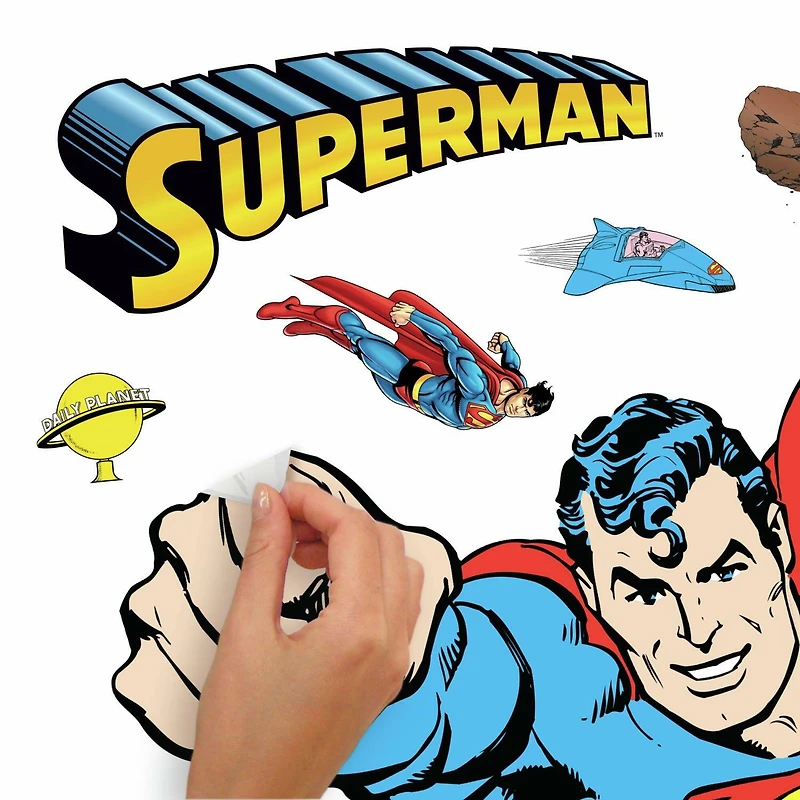 RoomMates Classic Superman Peel & Stick Giant Wall Decals