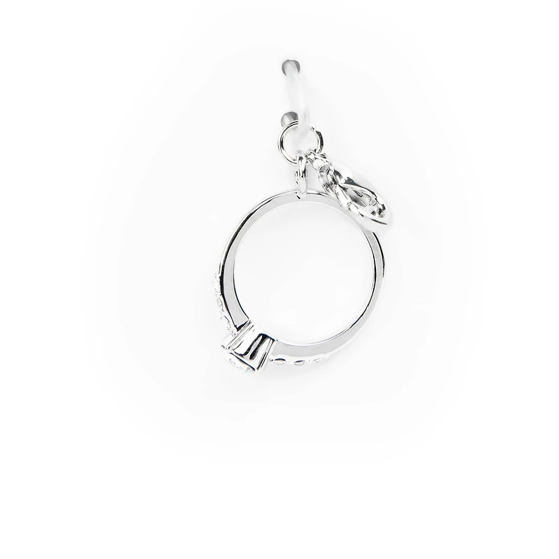 Austrian Crystal Rhodium Ring Charm by Bead Landing™