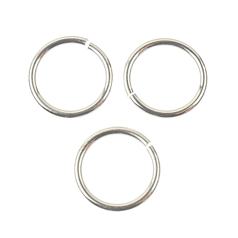 6 Packs: 12 ct. (72 total) 10mm Sterling Silver Jump Rings by Bead Landing™
