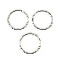 6 Packs: 12 ct. (72 total) 10mm Sterling Silver Jump Rings by Bead Landing™