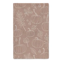 Count Your Blessings Dusty Rose Pumpkin Tea Towel Set