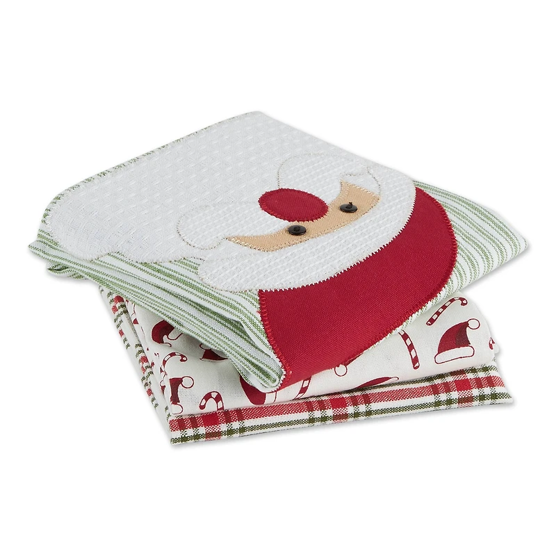 DII® Santa Dishtowel Set