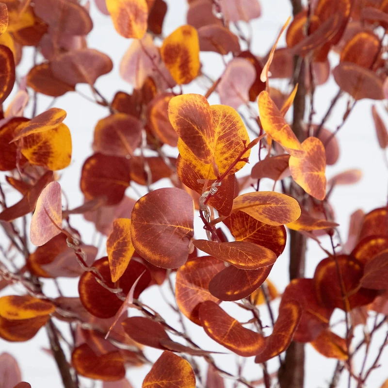 9ft. Pre-Lit Grand Autumn Eucalyptus Artificial Fall Tree with 700 Warm White LED Lights