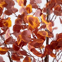 9ft. Pre-Lit Grand Autumn Eucalyptus Artificial Fall Tree with 700 Warm White LED Lights