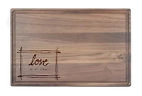 Love at all Times 17" x 11" Walnut Cutting Board