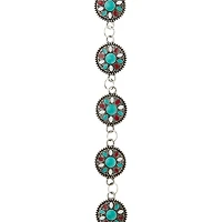 12 Packs: 7 ct. (84 total)  Turquoise Flower Enamel Metal Connectors, 15mm by Bead Landing™
