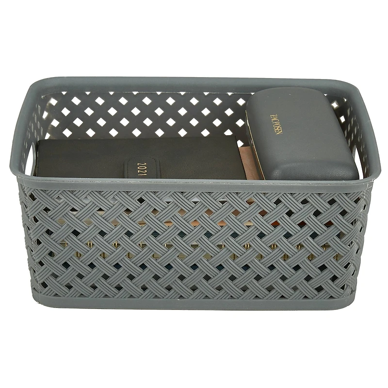 Simplify 10" Small Wicker Storage Bin