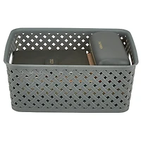 Simplify 10" Small Wicker Storage Bin