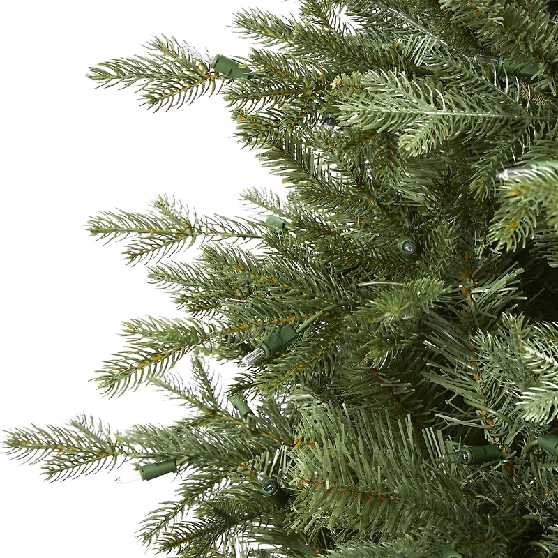 5ft. Pre-Lit New Hampshire Spruce Artificial Christmas Tree, Warm White LED Lights