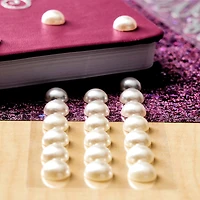 12 Packs: 24 ct. (288 total) 10mm Faux Pearl Stickers by Recollections™