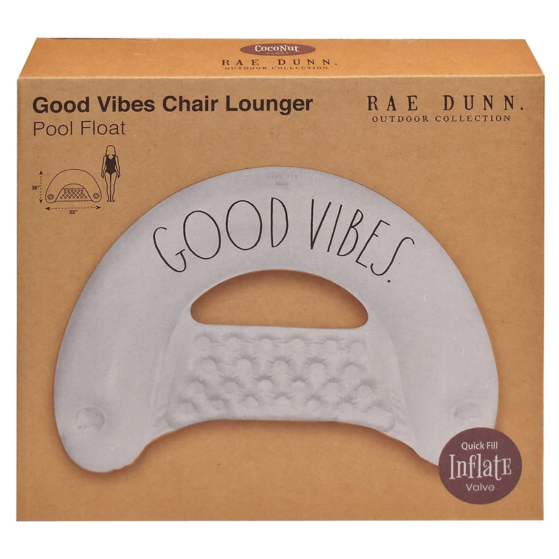 Rae Dunn Good Vibes Chair Lounger