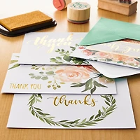 Floral Thank You Cards & Envelopes by Recollections™, 4.25" x 5.5"