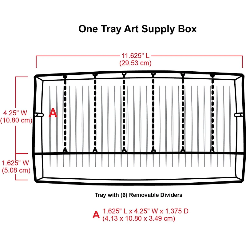 ArtBin 1 Tray Sketch Box, Black