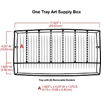 ArtBin 1 Tray Sketch Box, Black