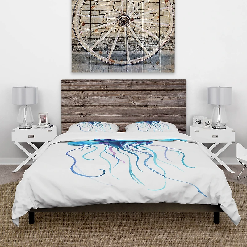 Designart 'Large Light Blue Jellyfish