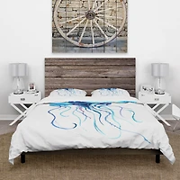 Designart 'Large Light Blue Jellyfish