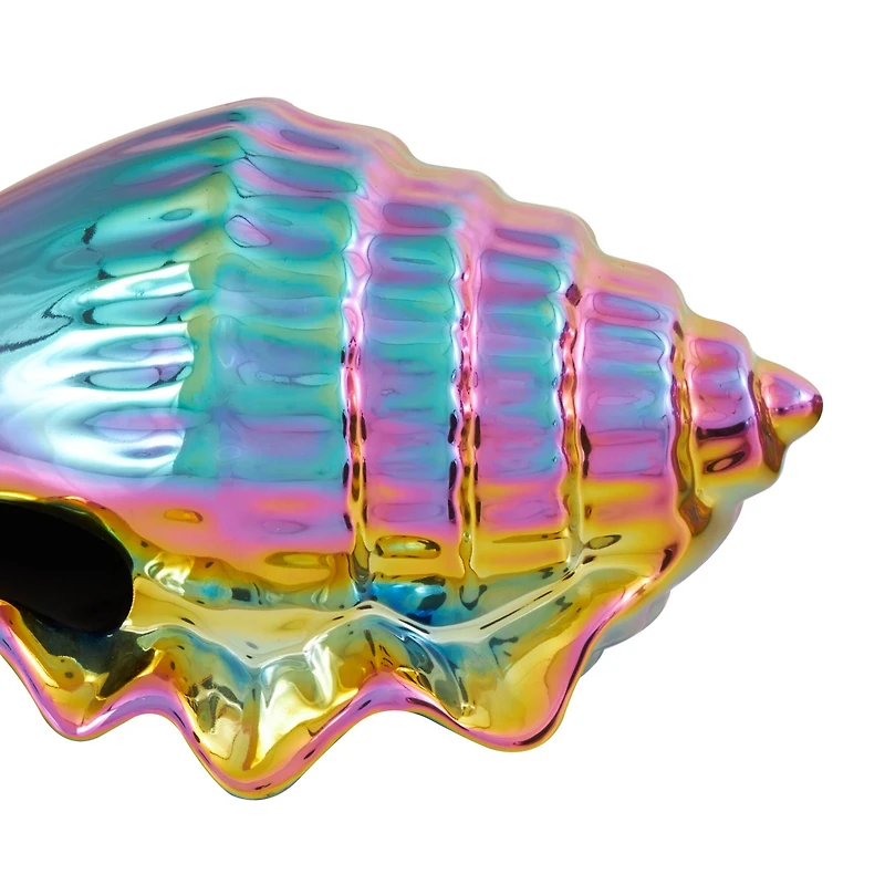 Rainbow Ceramic Shell Sculpture Set